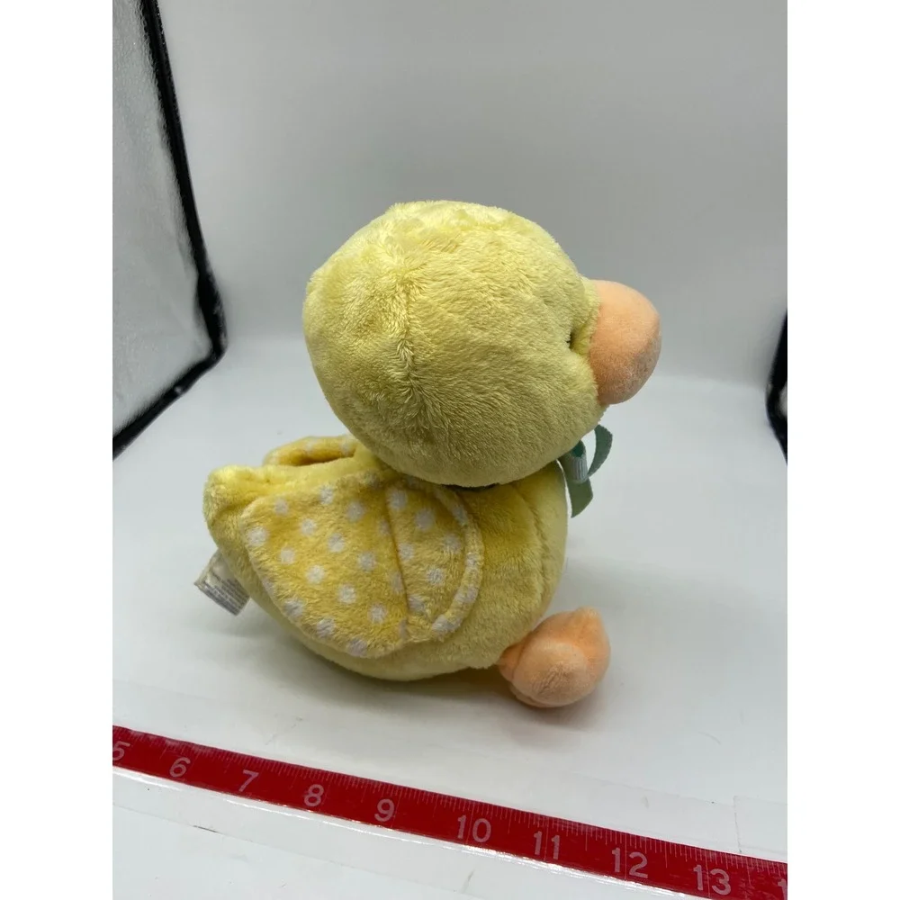 Carters Plush Duck Yellow Polka Dot Wings Blue Bow Sweet Baby 631 Quack sounds
